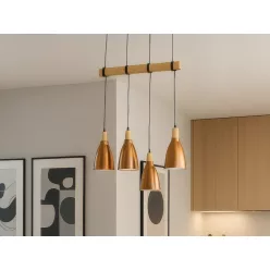   LED fém függeszték 1xE27, max.60W, Ø150x240x2000mm, IP20 - ME0413-4/B