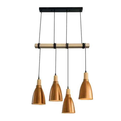 LED fém függeszték 1xE27, max.60W, Ø150x240x2000mm, IP20 - ME0413-4/B