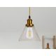 Üveg függőlámpa 60W E27 foglalattal, átlátszó, Ø185x140x1000 mm - ME0506H
