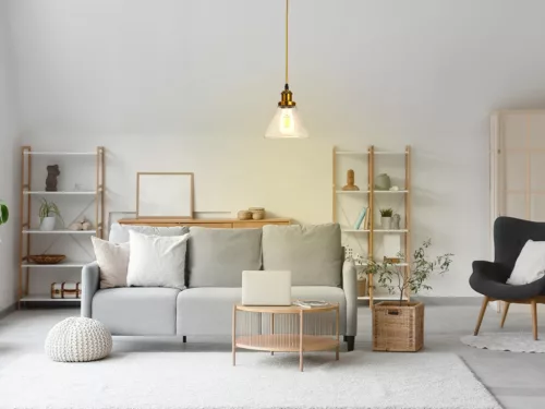 Üveg függőlámpa 60W E27 foglalattal, átlátszó, Ø185x140x1000 mm - ME0506H