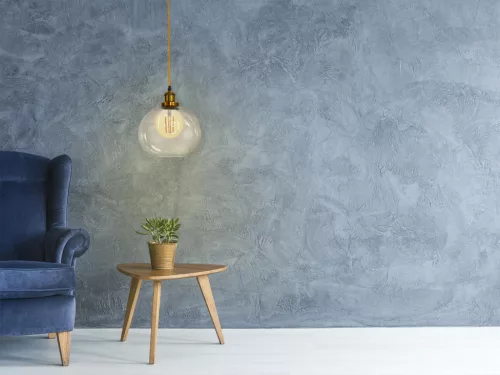 Üveg függőlámpa 60W E27 foglalattal, átlátszó, Ø250x230x1000 mm - ME0507H