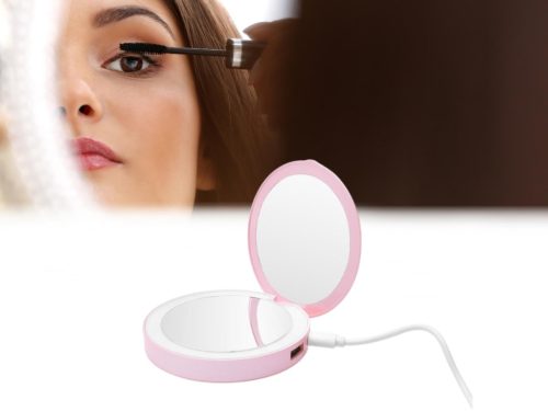 LED újratölthető tükör powerbank funkcióval, 1W, 90x20 mm, IP20 - ML01R