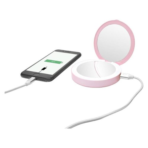 LED újratölthető tükör powerbank funkcióval, 1W, 90x20 mm, IP20 - ML01R
