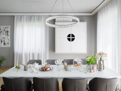LED design függesztett lámpa 60W, 3300 lm, 3000K-6000K, IP20, 800x1250 mm - N1004