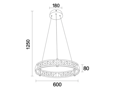 ENRIQUE kristály függesztett csillár - N2001