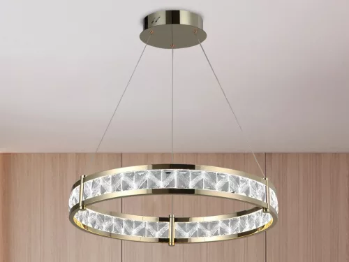 Kristály függesztett lámpa 55W 3100lm 3000-6000K IP20 arany 800x1250 mm - N2002