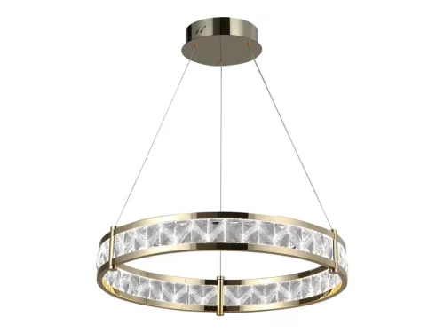 Kristály függesztett lámpa 55W 3100lm 3000-6000K IP20 arany 800x1250 mm - N2002