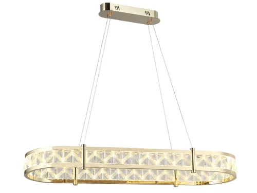 Kristály függesztett lámpa 50W 2800lm 3000-6000K IP20 arany 875x1250 mm - N2003