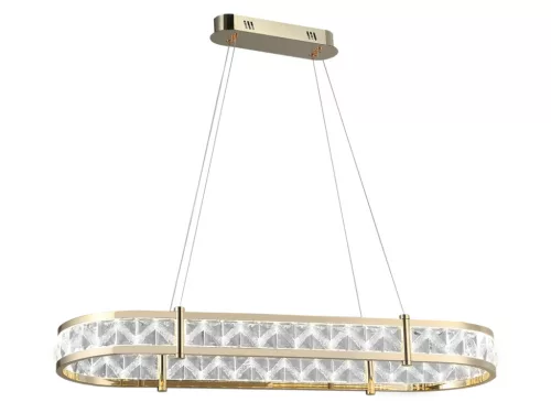 Kristály függesztett lámpa 50W 2800lm 3000-6000K IP20 arany 875x1250 mm - N2003