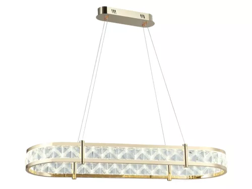 Kristály függesztett lámpa 50W 2800lm 3000-6000K IP20 arany 875x1250 mm - N2003