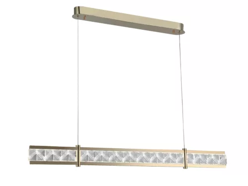 Kristály függesztett lámpa 20W 1100lm 3000-6000K IP20 arany 1000x1250 mm - N2004