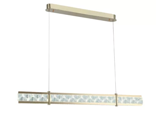 Kristály függesztett lámpa 20W 1100lm 3000-6000K IP20 arany 1000x1250 mm - N2004