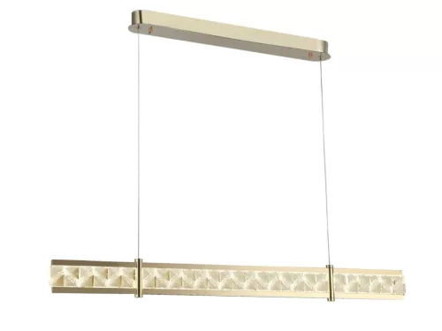 Kristály függesztett lámpa 20W 1100lm 3000-6000K IP20 arany 1000x1250 mm - N2004