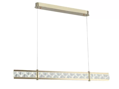 Kristály függesztett lámpa 20W 1100lm 3000-6000K IP20 arany 1000x1250 mm - N2004