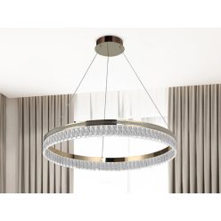   Kristály függesztett lámpa 40W 2200lm 3000-6000K IP20 arany 600x1250 mm - N2101