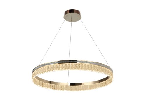 Kristály függesztett lámpa 40W 2200lm 3000-6000K IP20 arany 600x1250 mm - N2101