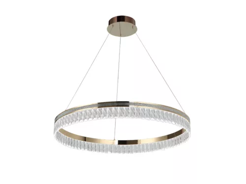 Kristály függesztett lámpa 40W 2200lm 3000-6000K IP20 arany 600x1250 mm - N2101