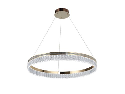 Kristály függesztett lámpa 40W 2200lm 3000-6000K IP20 arany 600x1250 mm - N2101