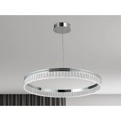   Kristály függesztett lámpa 55W 3100lm 3000-6000K IP20 króm 800x1250 mm - N2103