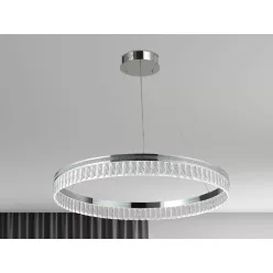   Kristály függesztett lámpa 55W 3100lm 3000-6000K IP20 króm 800x1250 mm - N2103