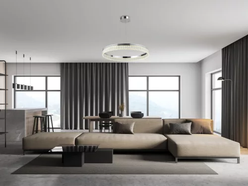 Kristály függesztett lámpa 55W 3100lm 3000-6000K IP20 króm 800x1250 mm - N2103