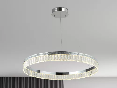 Kristály függesztett lámpa 55W 3100lm 3000-6000K IP20 króm 800x1250 mm - N2103