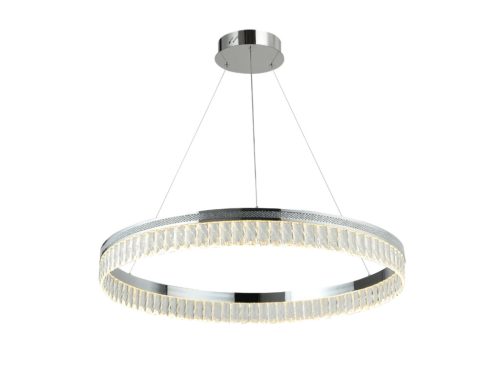 Kristály függesztett lámpa 55W 3100lm 3000-6000K IP20 króm 800x1250 mm - N2103