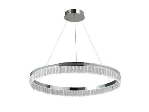 Kristály függesztett lámpa 55W 3100lm 3000-6000K IP20 króm 800x1250 mm - N2103