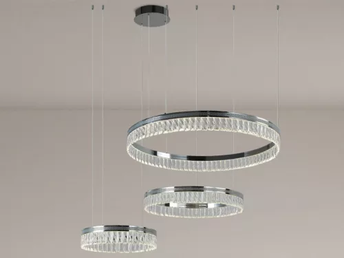 Kristály függesztett lámpa 120W 6600lm 3000-6000K IP20 800+600+400 mm - N2106