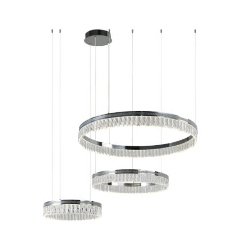Kristály függesztett lámpa 120W 6600lm 3000-6000K IP20 800+600+400 mm - N2106
