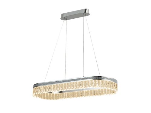 Kristály függesztett csillár THALIA, 50W, 2800 lm, 3000K-6000K, króm, 800x1250 mm - N2109