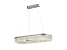 Kristály függesztett csillár THALIA, 50W, 2800 lm, 3000K-6000K, króm, 800x1250 mm - N2109