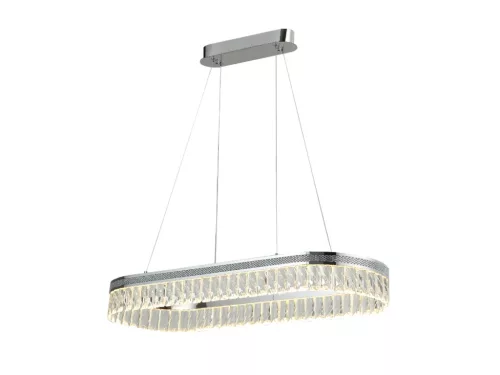 Kristály függesztett csillár THALIA, 50W, 2800 lm, 3000K-6000K, króm, 800x1250 mm - N2109