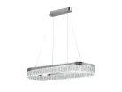 Kristály függesztett csillár THALIA, 50W, 2800 lm, 3000K-6000K, króm, 800x1250 mm - N2109