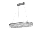 Kristály függesztett csillár THALIA, 50W, 2800 lm, 3000K-6000K, króm, 800x1250 mm - N2109