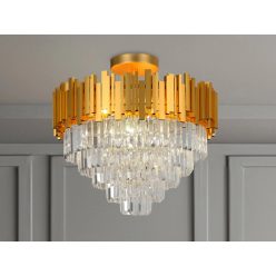 Kristály mennyezeti csillár 360W, 600x540mm, IP20 - N2201