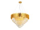 Kristály függesztett csillár E14 foglalattal, 11x40W, 800x1600 mm, IP20, arany - N2203