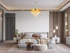 Kristály függesztett csillár E14 foglalattal, 11x40W, 800x1600 mm, IP20, arany - N2203