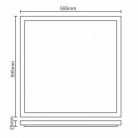LED panel 40W, 595x595 mm, 4000K semleges fehér, IP20, opál búra - PL5224
