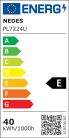 LED panel Backlite 40W, 295x1195 mm, SMD, 4000K semleges fehér, IP20, UGR<19 - PL7224U