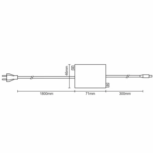 Tápegység 8W, AC90-264V/DC12V, IP67, LFL sorozathoz - PSF103