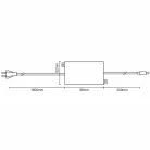 Tápegység 30W, AC90-264V/DC12V, IP67, LFL sorozathoz - PSF104