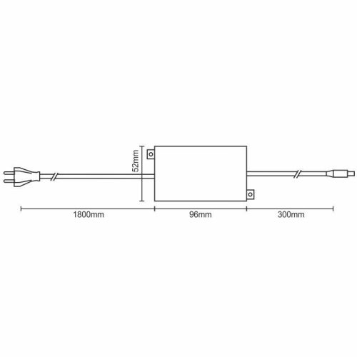 Tápegység 30W, AC90-264V/DC12V, IP67, LFL sorozathoz - PSF104