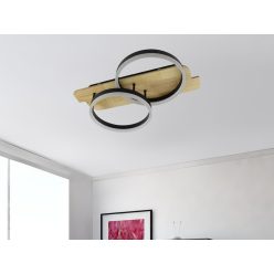   LED dizájn mennyezeti lámpa 70W, 5600 lm, 3000K-6500K színhőmérséklet, dimmelhető, IP20 - TA1300/BW