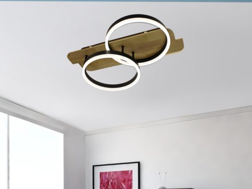 LED dizájn mennyezeti lámpa 70W, 5600 lm, 3000K-6500K színhőmérséklet, dimmelhető, IP20 - TA1300/BW