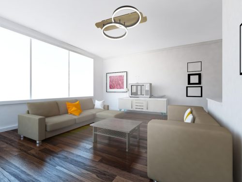 LED dizájn mennyezeti lámpa 70W, 5600 lm, 3000K-6500K színhőmérséklet, dimmelhető, IP20 - TA1300/BW
