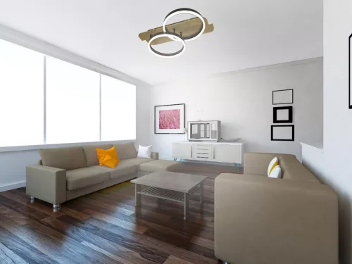 LED dizájn mennyezeti lámpa 70W, 5600 lm, 3000K-6500K színhőmérséklet, dimmelhető, IP20 - TA1300/BW