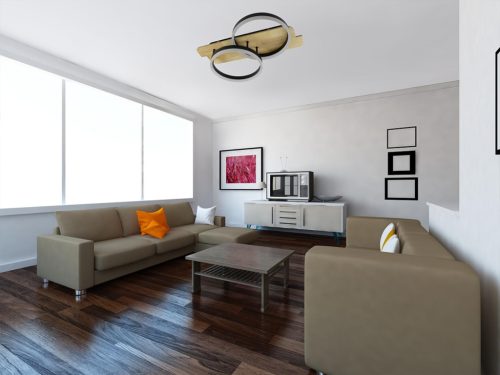 LED dizájn mennyezeti lámpa 70W, 5600 lm, 3000K-6500K színhőmérséklet, dimmelhető, IP20 - TA1300/BW