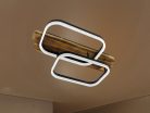LED dizájn mennyezeti lámpa 95W, 7600lm, 3000-6500K CCT, dimmelhető, RF távirányítóval, IP20 - TA130