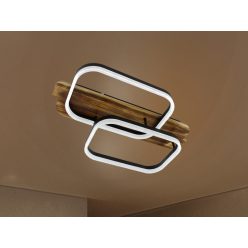   LED dizájn mennyezeti lámpa 95W, 7600lm, 3000-6500K CCT, dimmelhető, RF távirányítóval, IP20 - TA130